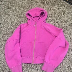 Cropped Full Zip Scuba Hoodie
